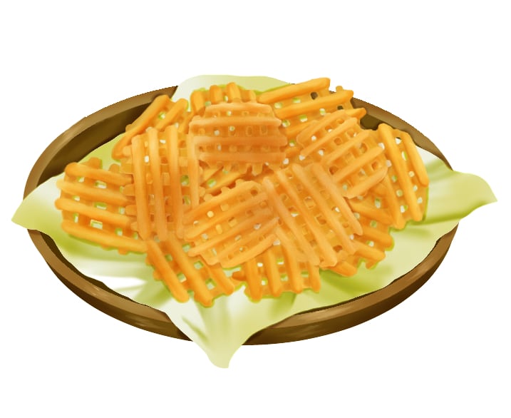 ワッフルカットポテト